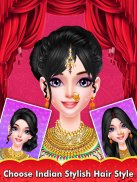 Indian Wedding Dress Up and Makeup  Salon screenshot 0