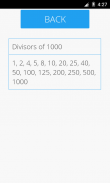 Divisors of a Number screenshot 1