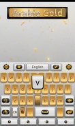 Arabic Gold GO Keyboard Theme screenshot 5