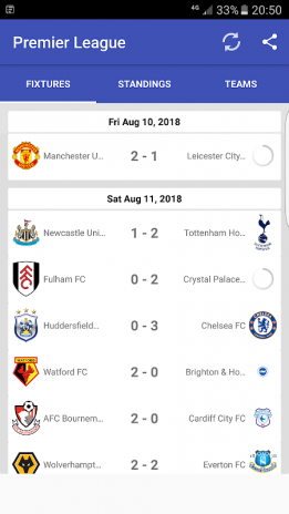 Epl 2018 19 Fixtures 13 0 Download Apk For Android Aptoide