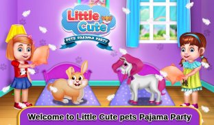 Little Cute Pets Pajama Party screenshot 0