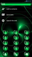 Dialer Spheres Green Theme para Drupe o ExDialer screenshot 3