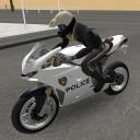 Police Motorbike Road Rider Icon