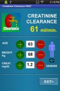 Creatinine Clearance FAST screenshot 1