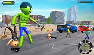 Stickman Incredible Monster Hero City Rampage screenshot 10