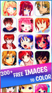 Anime Manga Pixel Art Coloring screenshot 2