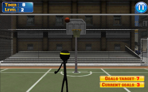 Basketball with Stickman screenshot 0