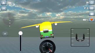 Flying Tuk Tuk Auto Rickshaw screenshot 4