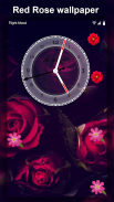 Flower Clock Live wallpaper–HD screenshot 1
