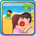 Kissing Game-Beach Couple Fun Icon