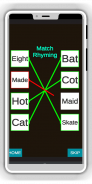 Match rhyming words : rhyming words matching game screenshot 3