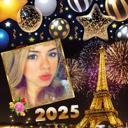 New Year 2025 Photo Frame screenshot 0