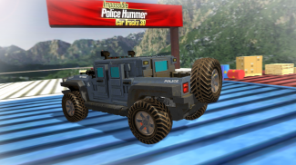 Impossible Ramp Hummer Car 3D screenshot 2