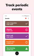 Periodically: Event Tracker screenshot 3