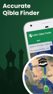 Qibla Finder Compass %100 screenshot 1