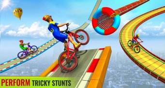 BMX Cycle Racing Stunts 3D screenshot 0