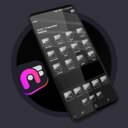 Black Glass theme - Тема чёрное стекло screenshot 0