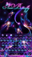 Neon Butterflies Keyboard screenshot 5