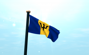 Barbados Flag 3D Free screenshot 1