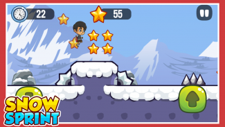 Snow Sprint: Classical Endless Running Game screenshot 0