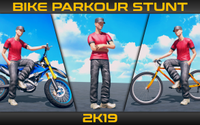 Bike Parkour Stunts 2019 screenshot 0