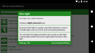 D&D 5e Combat Reference screenshot 4