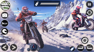 Dirt Bike Mountain Snow Race screenshot 3