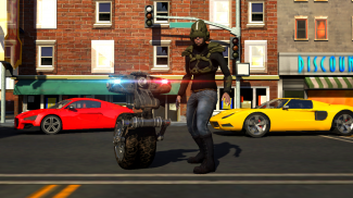 Police  Ropehero Futuristic Robot Bike screenshot 3