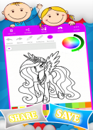 Coloring my little pony Games screenshot 5
