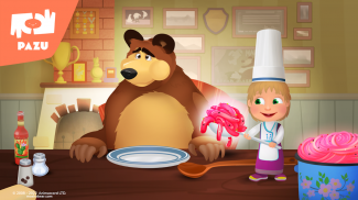 Masha et Michka Jeu de Cuisine screenshot 2