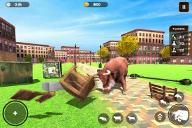 Angry Bull City Rampage 3D screenshot 1