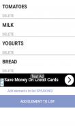 VOICE SHOPPING LIST - Write your food products to buy screenshot 0