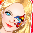 Princess Makeup Face Painting Icon