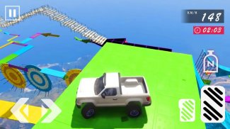 Mega Ramp Pickup Truck Simulator Impossible Stunts screenshot 2