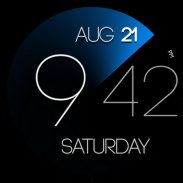 ZION Blue - digital watch face screenshot 9