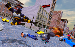 Grand Panther Flying Superhero City Battle screenshot 0