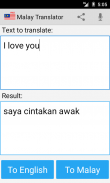 Malay english translator screenshot 2