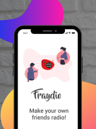 Fraydio - Group voice chat rooms, private radio screenshot 1
