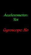 accelerometer, gyroscope and internet speed test screenshot 2