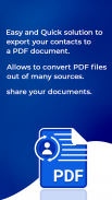 Contacts To PDF - Phone Contacts PDF Export screenshot 1