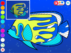 Dancing fishes 3D Coloring App screenshot 7