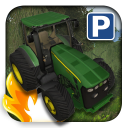 3D Tractor Parcheggio Icon