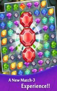 宝石与宝石疯狂 - 免费比赛3游戏 screenshot 1