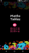 Maths Tables - Voice Guide screenshot 0