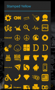 Stamped Yellow Icon Pack screenshot 5