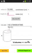 Cylinder Calculator screenshot 1