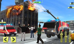 Fire Truck Rescue Training Sim screenshot 5