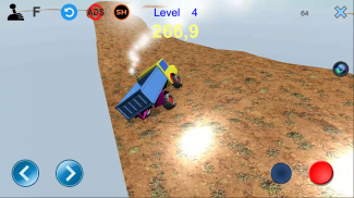 Hill climb truck - racing car. screenshot 0