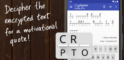 Cryptogram - puzzle quotes