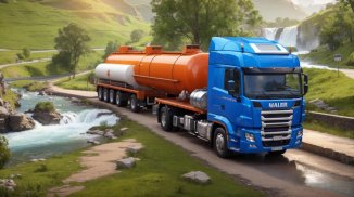 Oil Tanker Truck Drive Game 3D screenshot 2